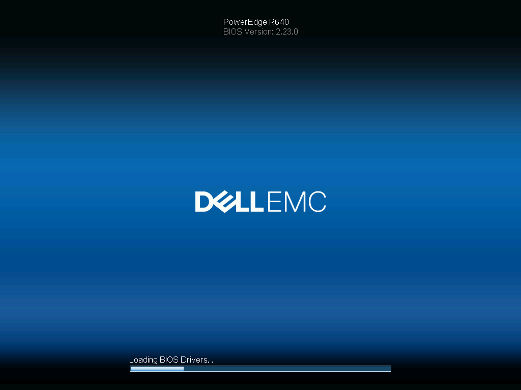 DELL R640 freezes loading BIOS drivers
