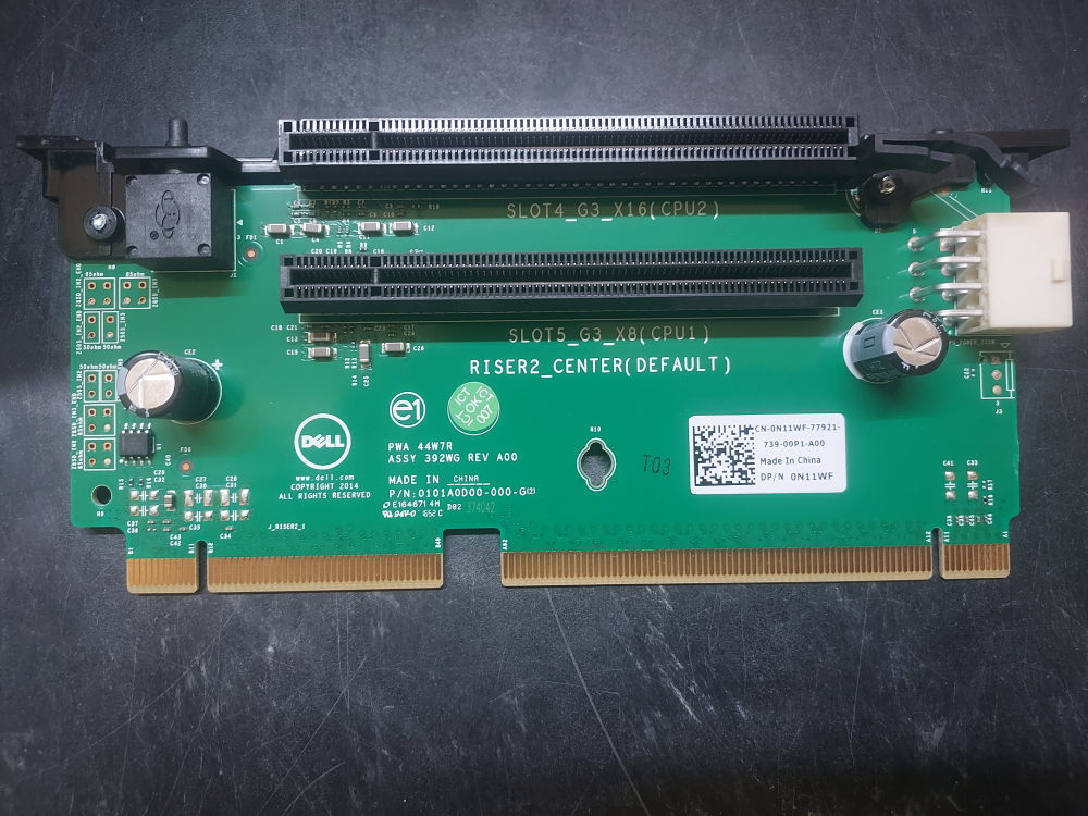 Riser 2 for the Dell PowerEdge R730 and R730xd servers