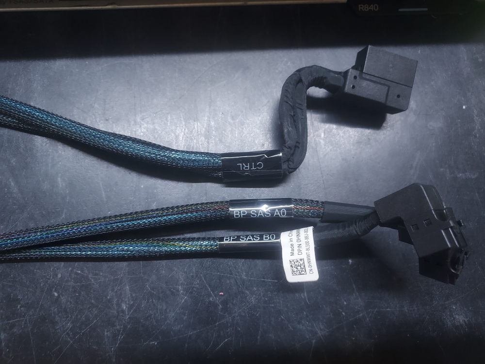 PCIe storage cable for a R740xd 24 bay server