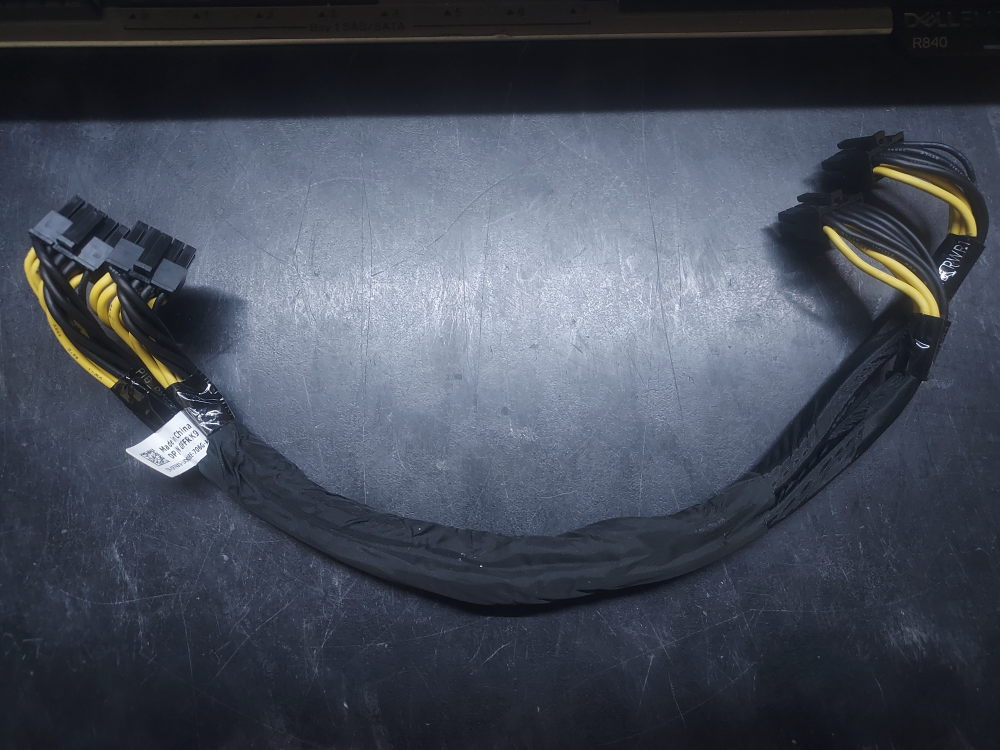 PWR1 and PWR2 cable for power interface board on Dell PowerEdge R840