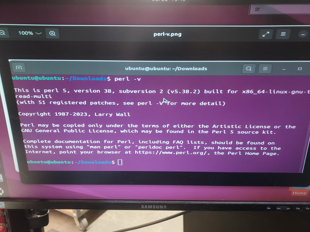Checking to see if Perl is installed
