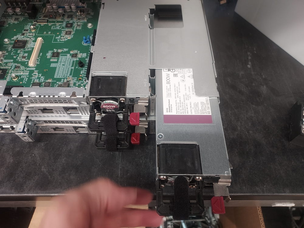 Installing the power supplies