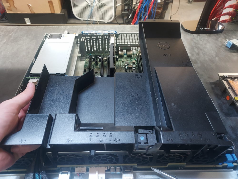Air shroud for the Dell PowerEdge R530