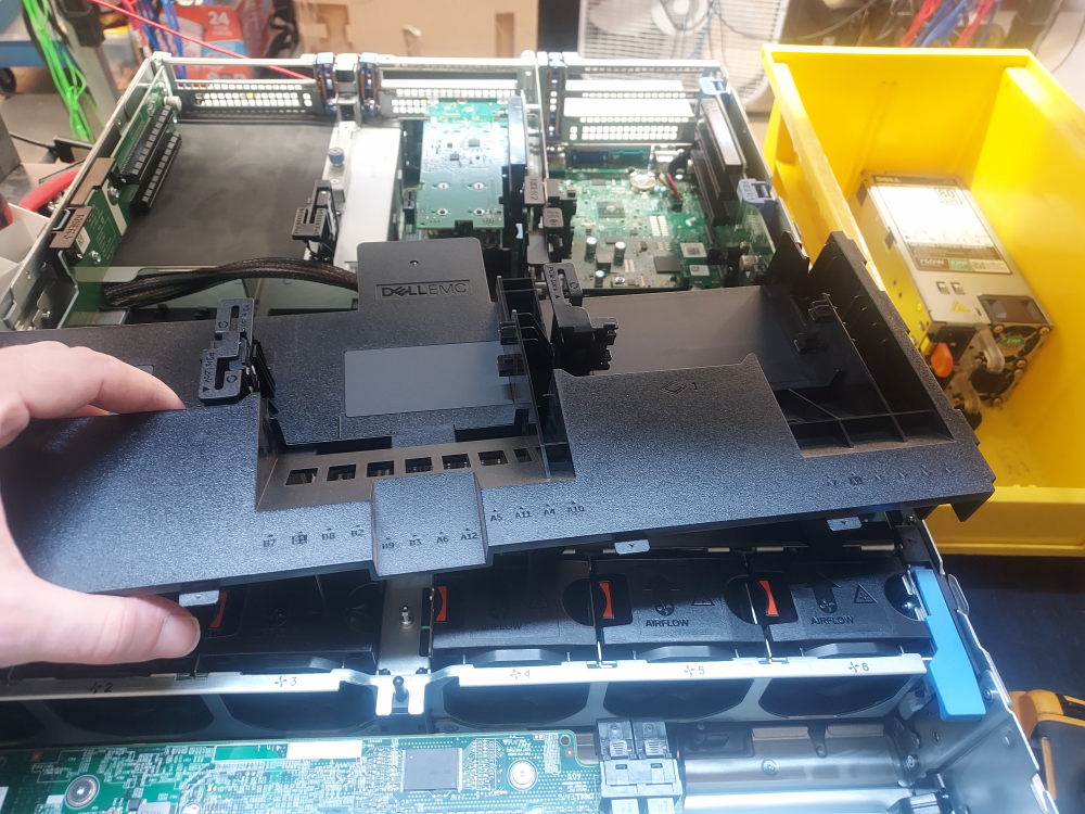 This is the air shroud for the Dell PowerEdge R740