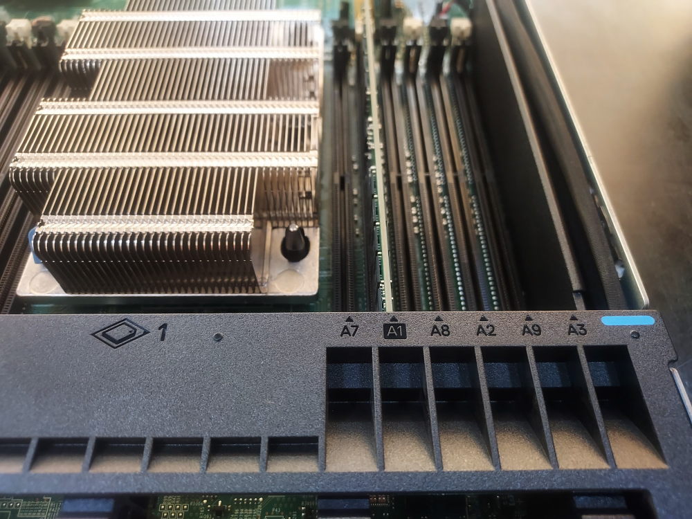 Install a stick of ram into the DIMM