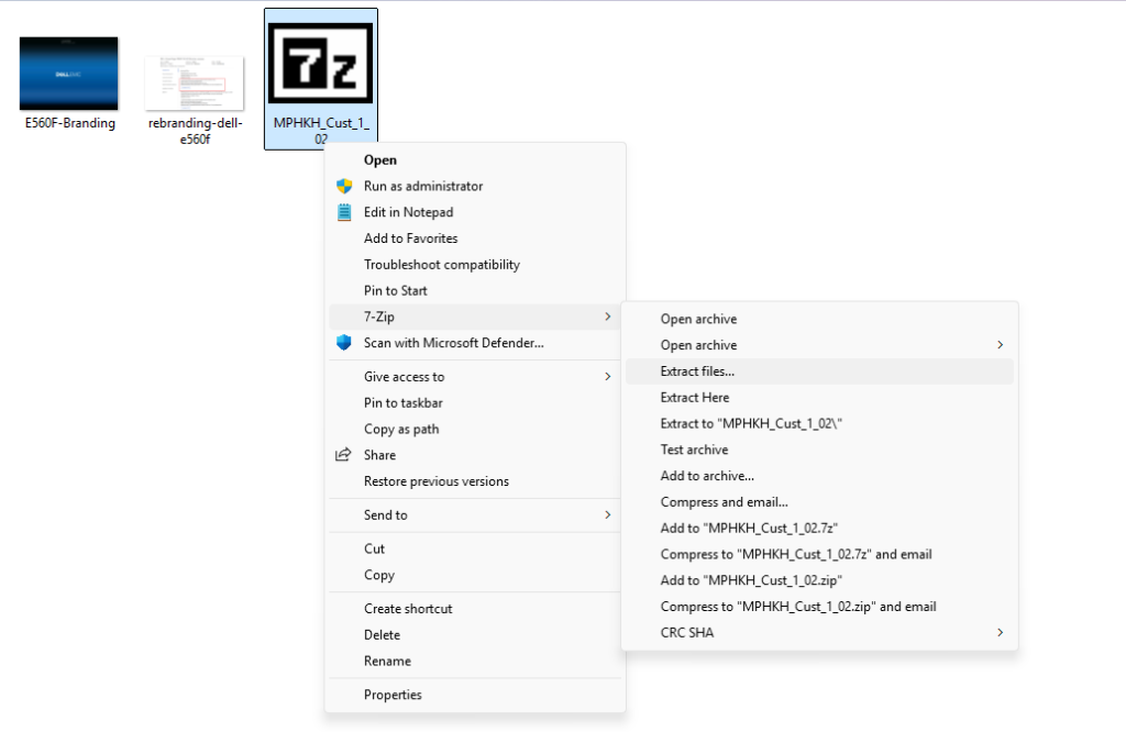 Extract PM file with 7zip