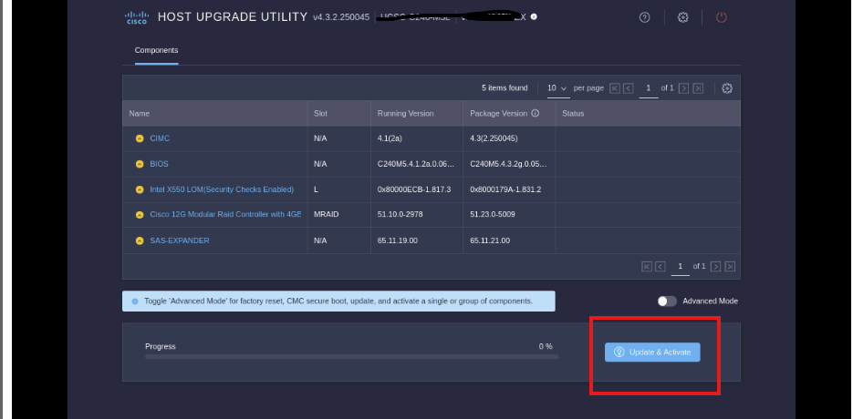 How To Upgrade Firmware and BIOS for Cisco UCS C240 M5